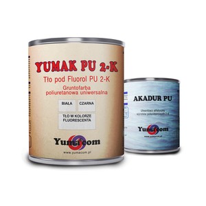 Farba poliuretanowa podkładowa 2K YUMA Fluorol PU kolor biały opakowanie 1+0,25